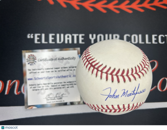 JOHN MONTEFUSCO Signed Baseball – Schwartz Sports Authenticated MLB Giants -AUTO