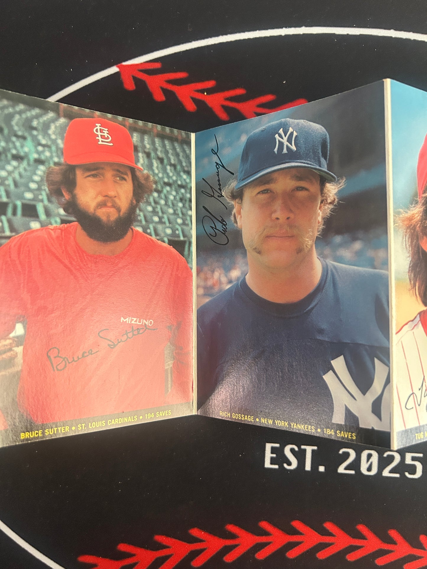 1983 Topps BASEBALL FOLDOUTS 17 Relief Aces Set 4 of 5 (EX)