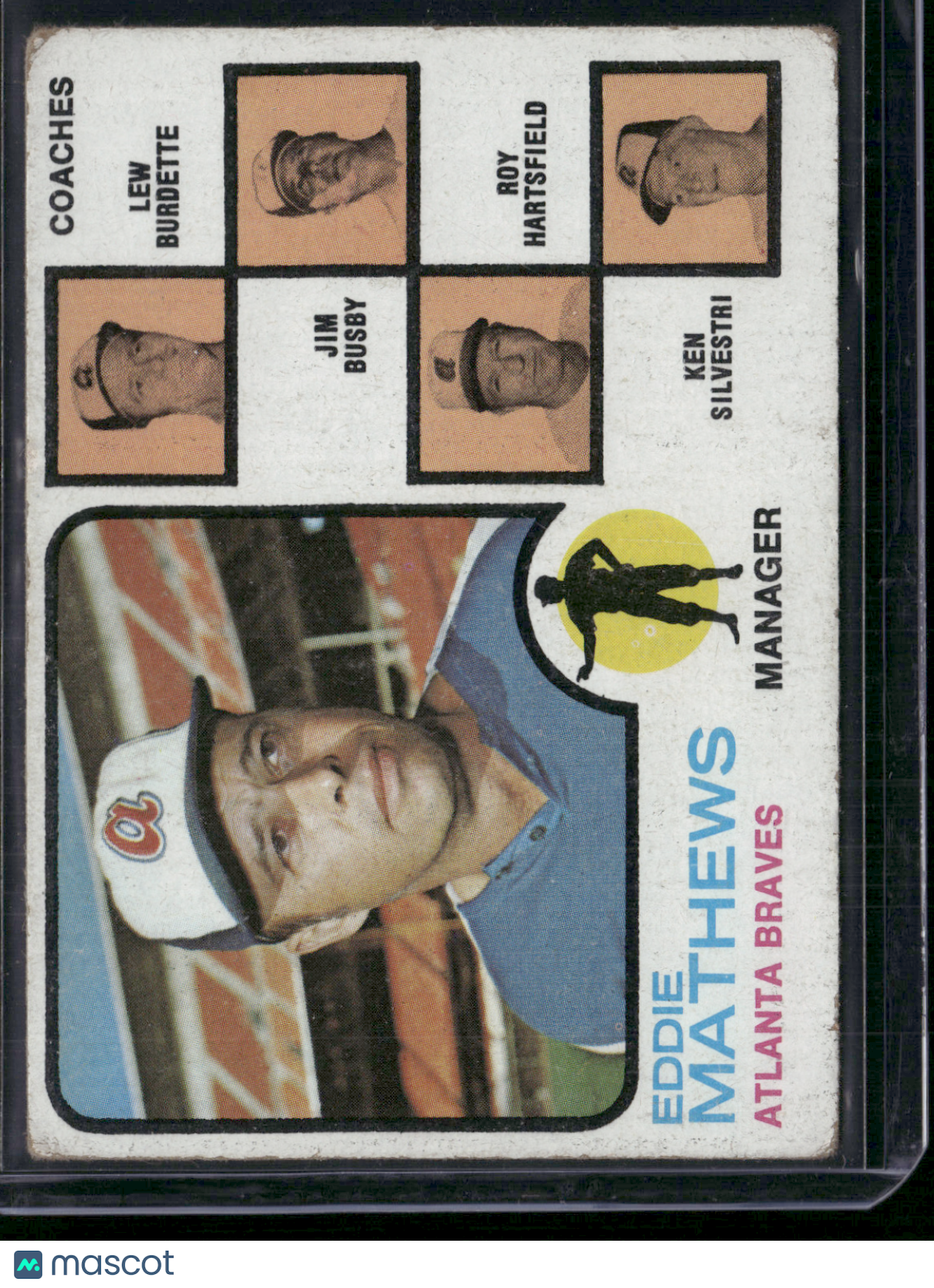 1973 Topps EDDIE MATHEWS #237 (VG)