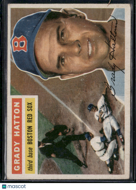 1956 Topps GRADY HATTON #26 Light warp