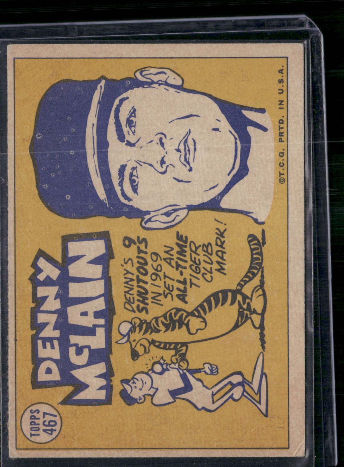 1970 Topps DENNY MCLAIN #469 AL All Star (VG)