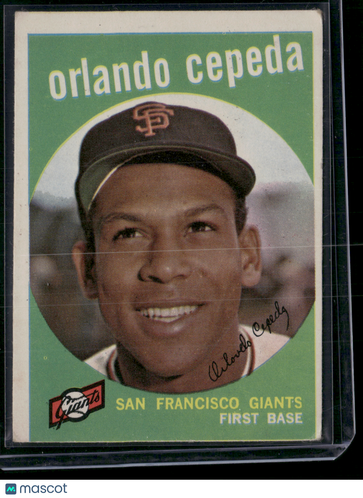 1959 Topps ORLANDO CEPEDA #390 (VG)