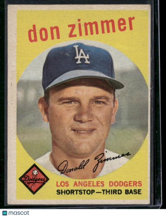 1959 Topps DON ZIMMER #287 Staining (VG)
