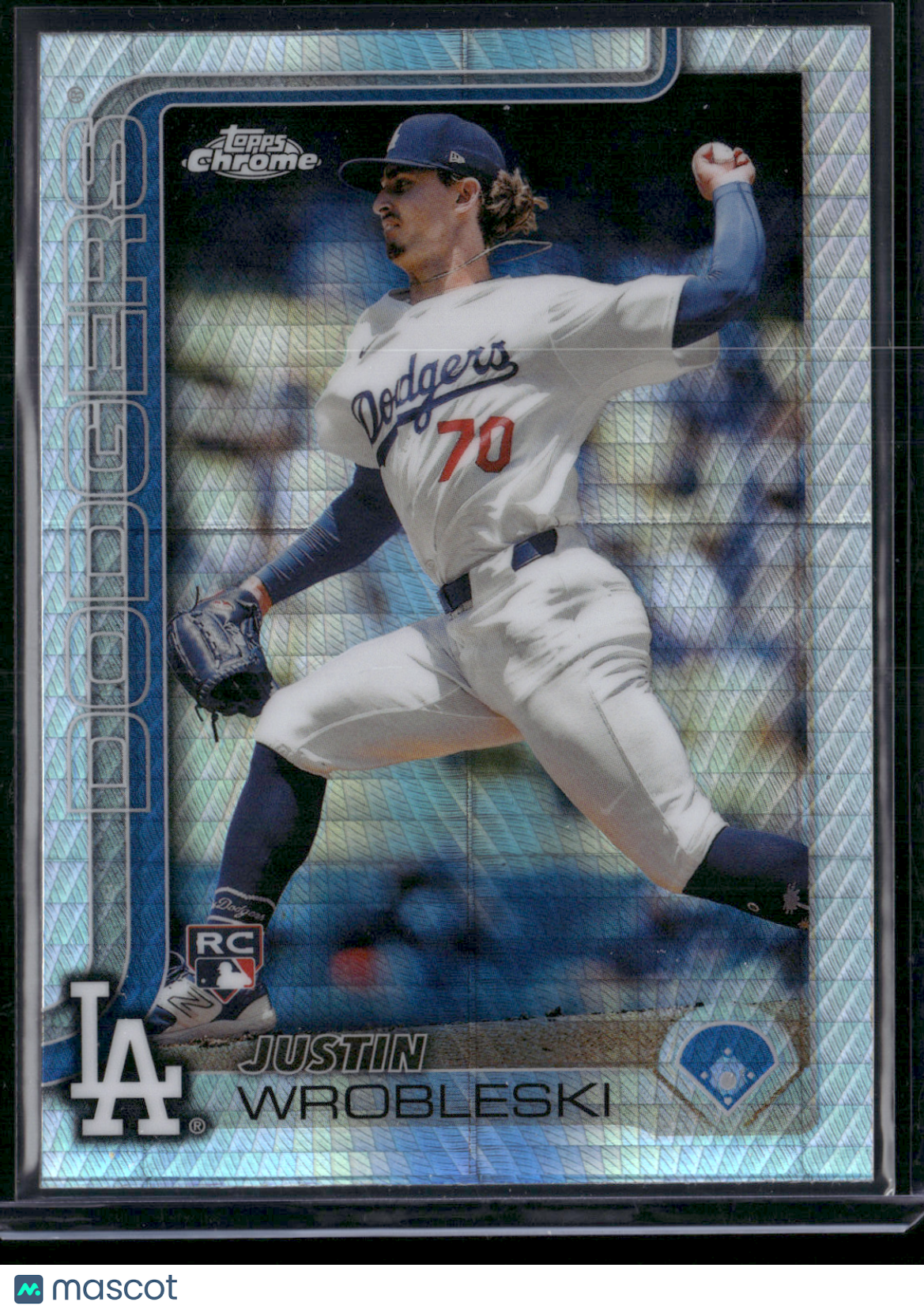 2025 Topps Chrome JUSTIN WROBLESKI #38 Geometric Refractor Rookie RC