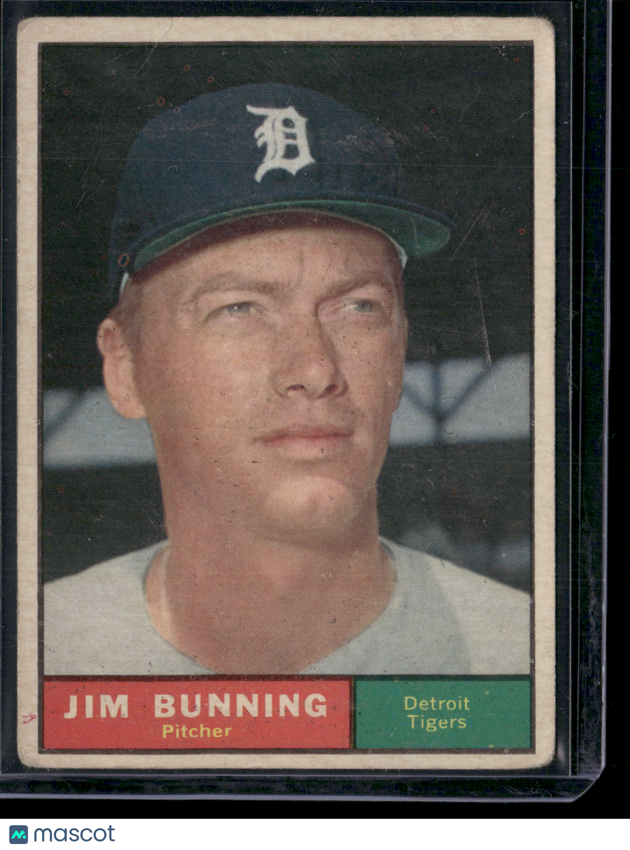 1961 Topps JIM BUNNING #490 Scratches Light Wrinkle (VG)