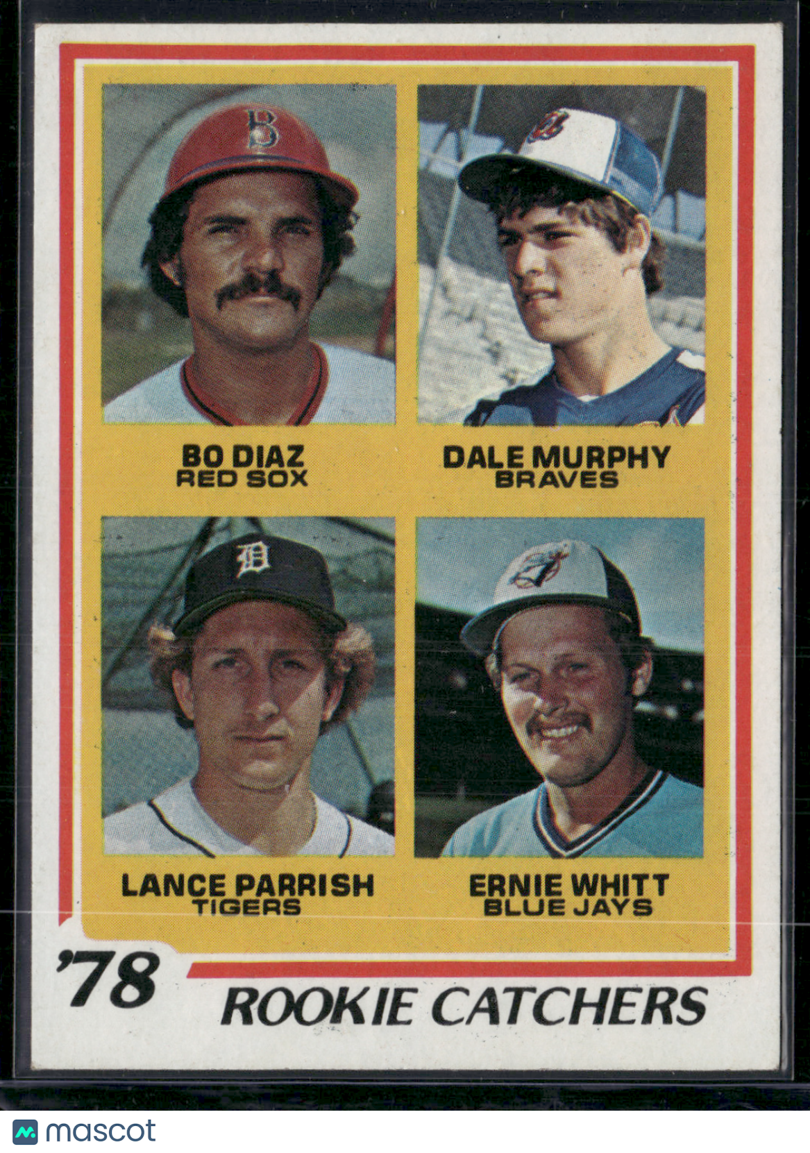 1978 Topps DALE MURPHY/BO DIAZ/PARRISH/WHITT #708 78 Rookie Catchers (EX-EX/MT)