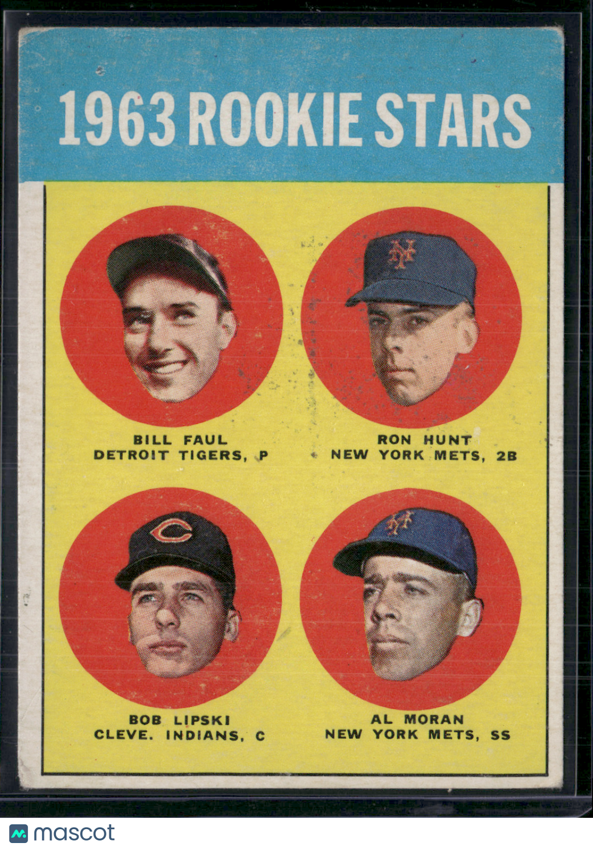 1963 Topps FAUL/HUNT/LIPSKI/MORAN #558 1963 Rookie Stars (VG)
