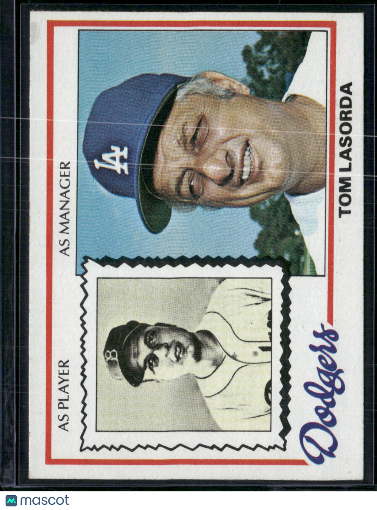 1978 Topps TOM LASORDA #189 Discoloration (EX)