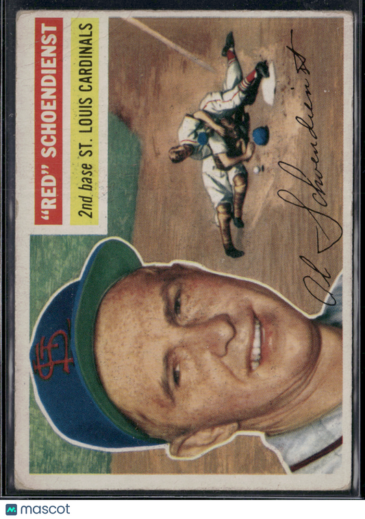1956 Topps RED SCHOENDIENST #165 Light wrinkles