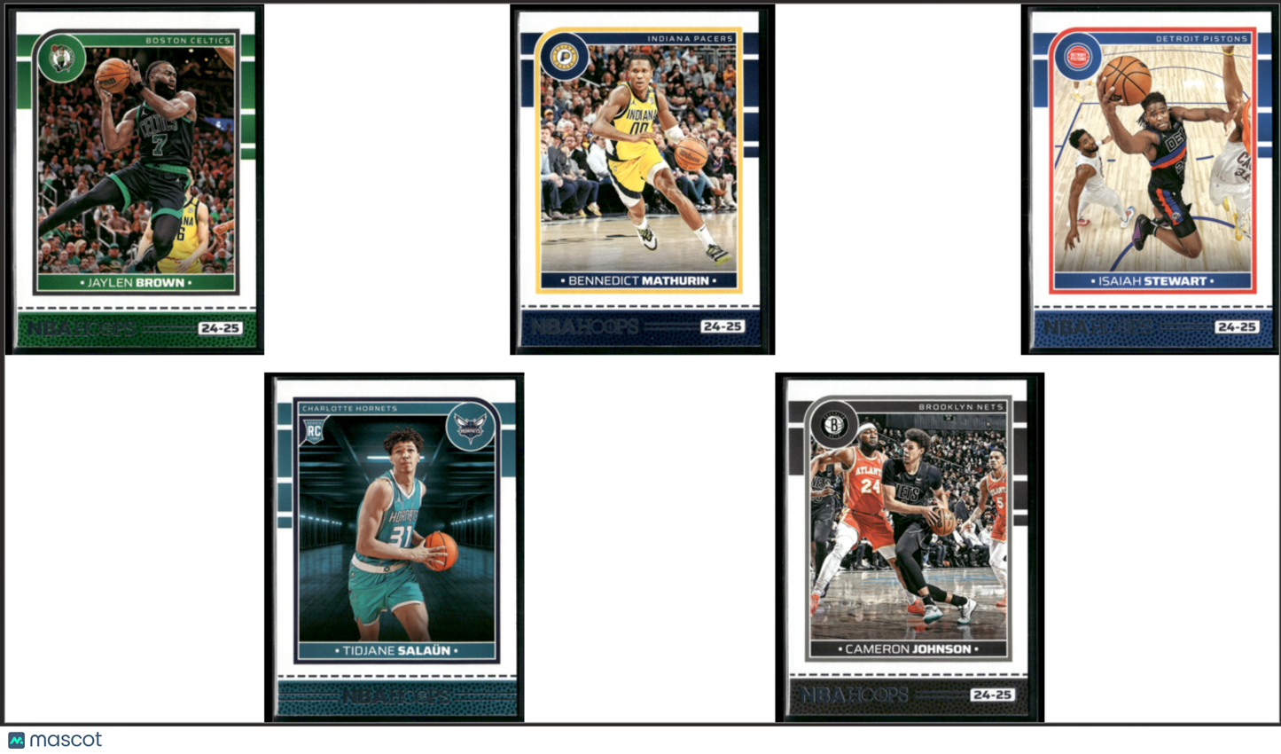 2024 NBA Hoops 5 ~ CARDLOT Jaylen Brown/Cameron Johnson (NM)