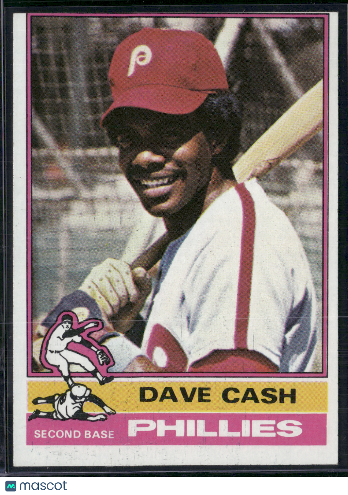 1976 Topps DAVE CASH #295 Light Print Snow (EX)
