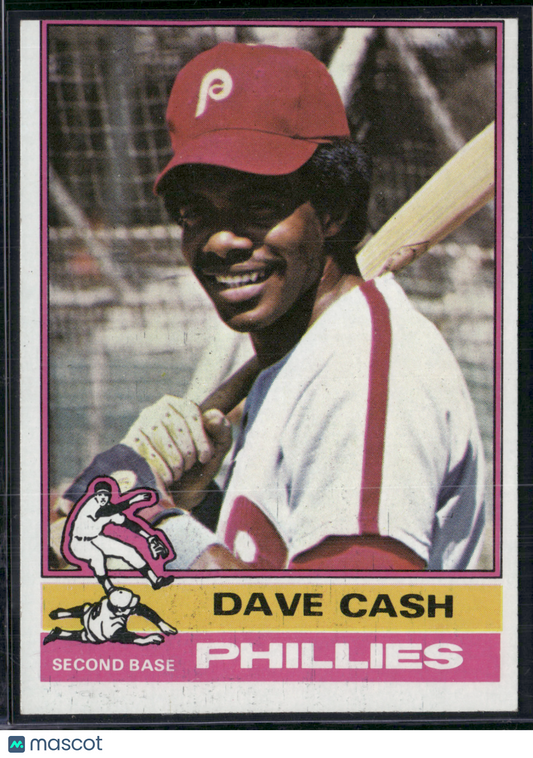 1976 Topps DAVE CASH #295 Light Print Snow (EX)