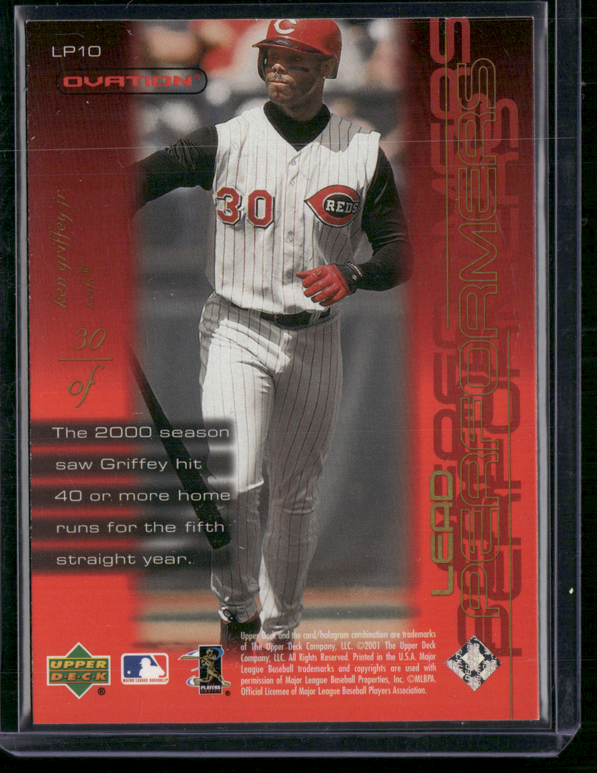2001 Ovation KEN GRIFFEY JR #LP10 Lead Performers (NM)