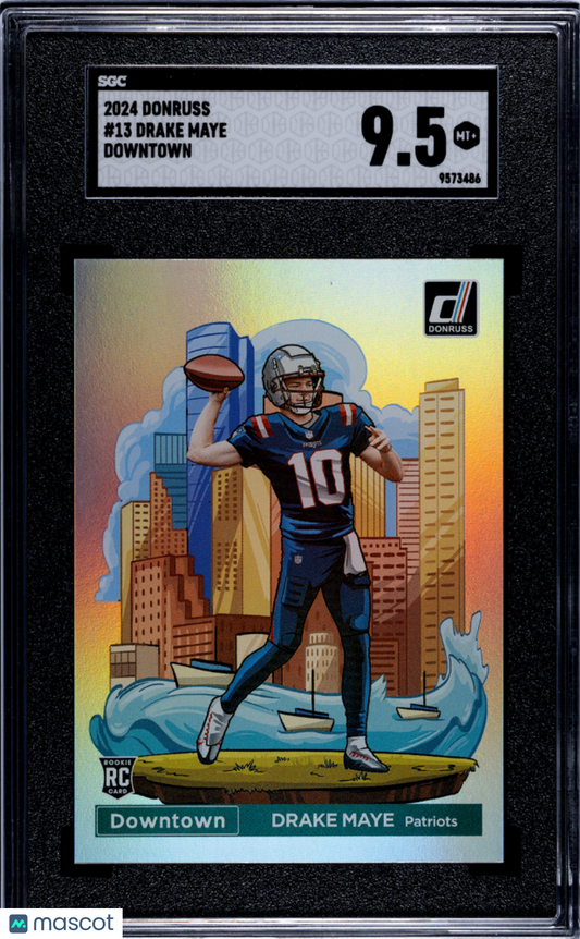 2024 Donruss DRAKE MAYE #13 Downtown SGC 9.5 Rookie RC