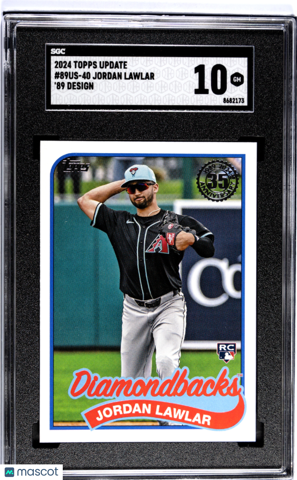 2024 Topps Update JORDAN LAWLAR #89US-40 '89 Design SGC 10 Rookie Card RC