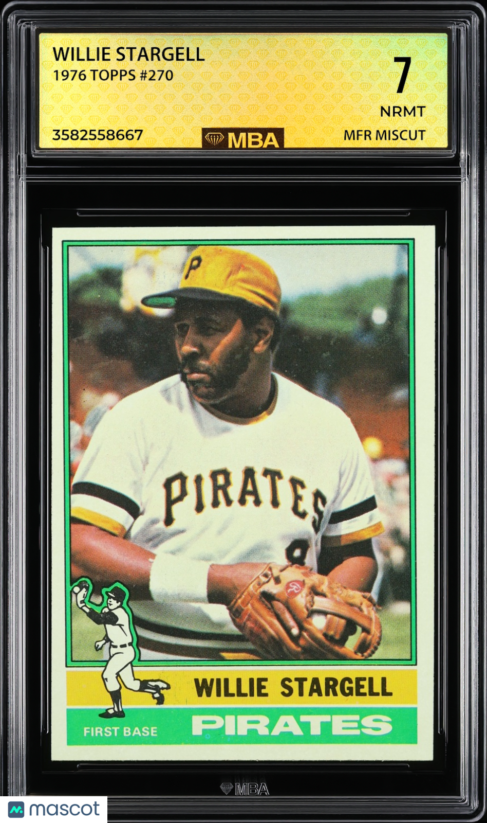 1976 Topps Willie Stargell #270 MBA 7
