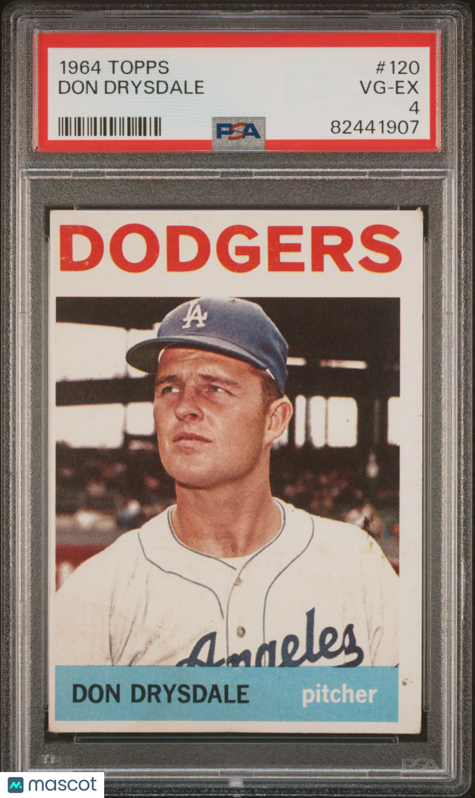 1964 Topps Don Drysdale #120 PSA 4