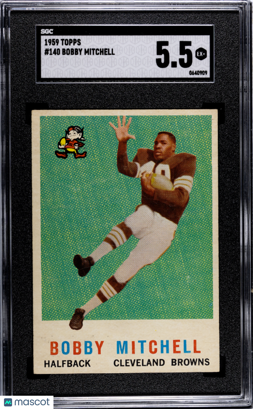 1959 Topps BOBBY MITCHELL #140 SGC 5.5 Rookie RC