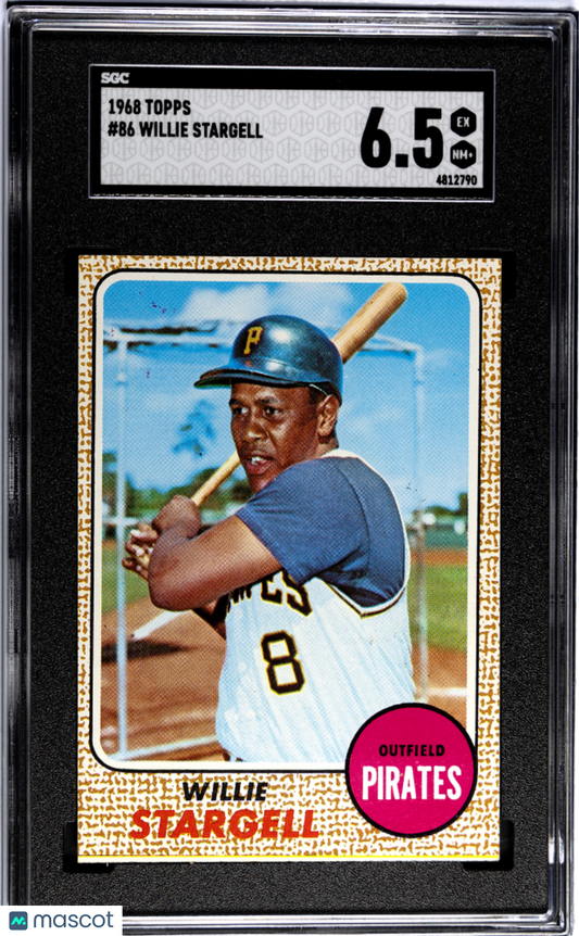 1968 Topps WILLIE STARGELL #86 SGC 6.5 - Pittsburgh Pirates Legend HOF