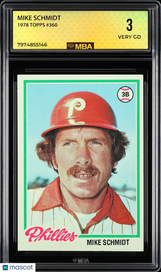 1978 Topps Mike Schmidt #360 MBA 3