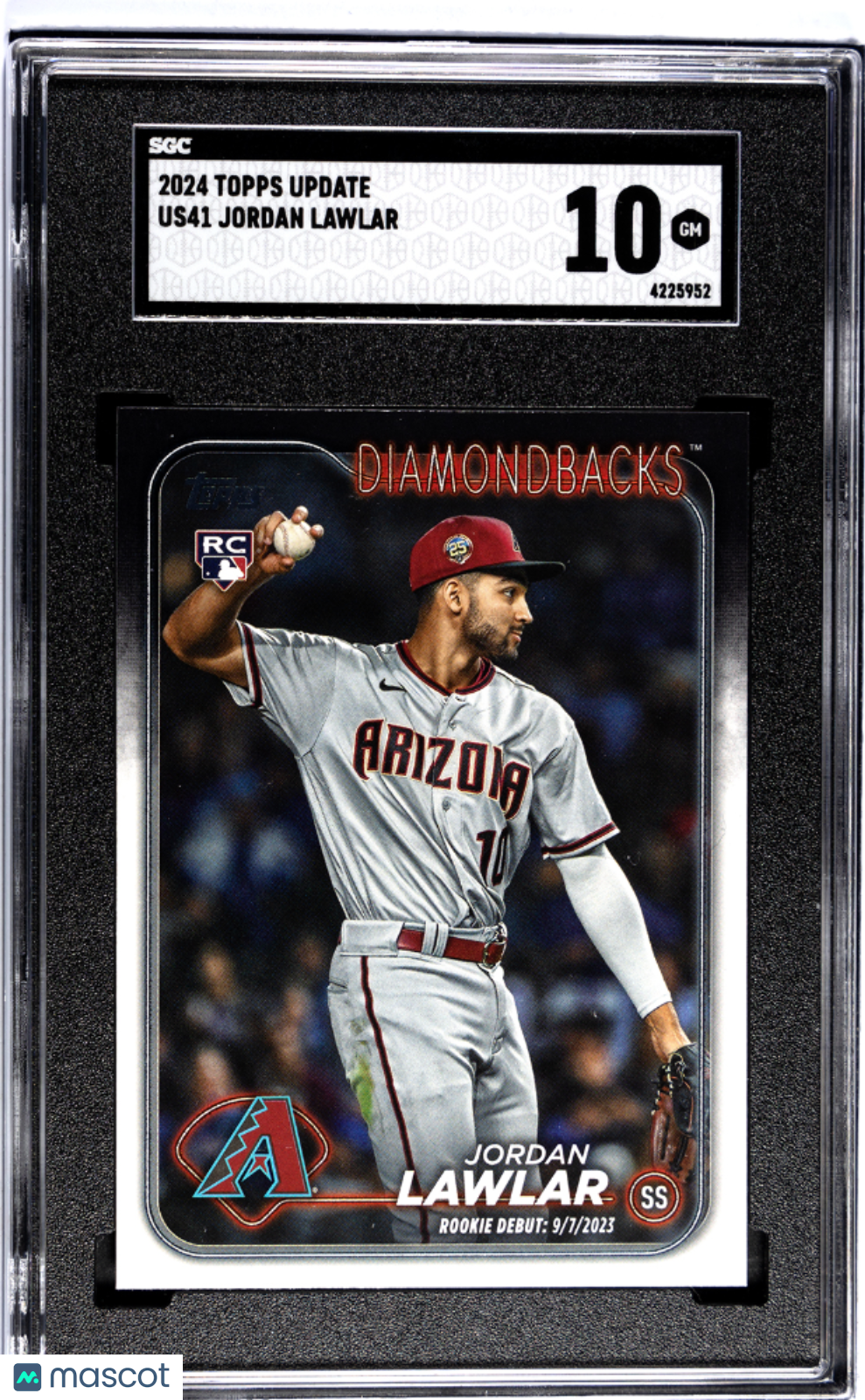 2024 Topps Update JORDAN LAWLAR #US41 SGC 10 Rookie Debut Card RC
