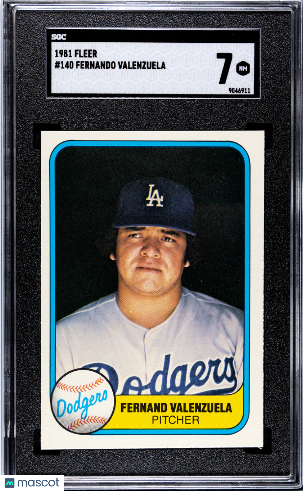 1981 Fleer Fernando Valenzuela #140 SGC 7