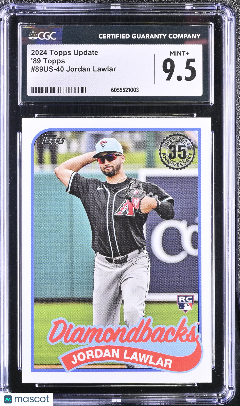 2024 Topps Update JORDAN LAWLAR #89US-40 '89 Topps CGC 9.5 Rookie RC