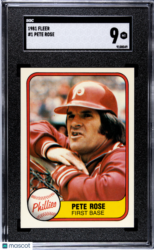 1981 Fleer Pete Rose #1 SGC 9