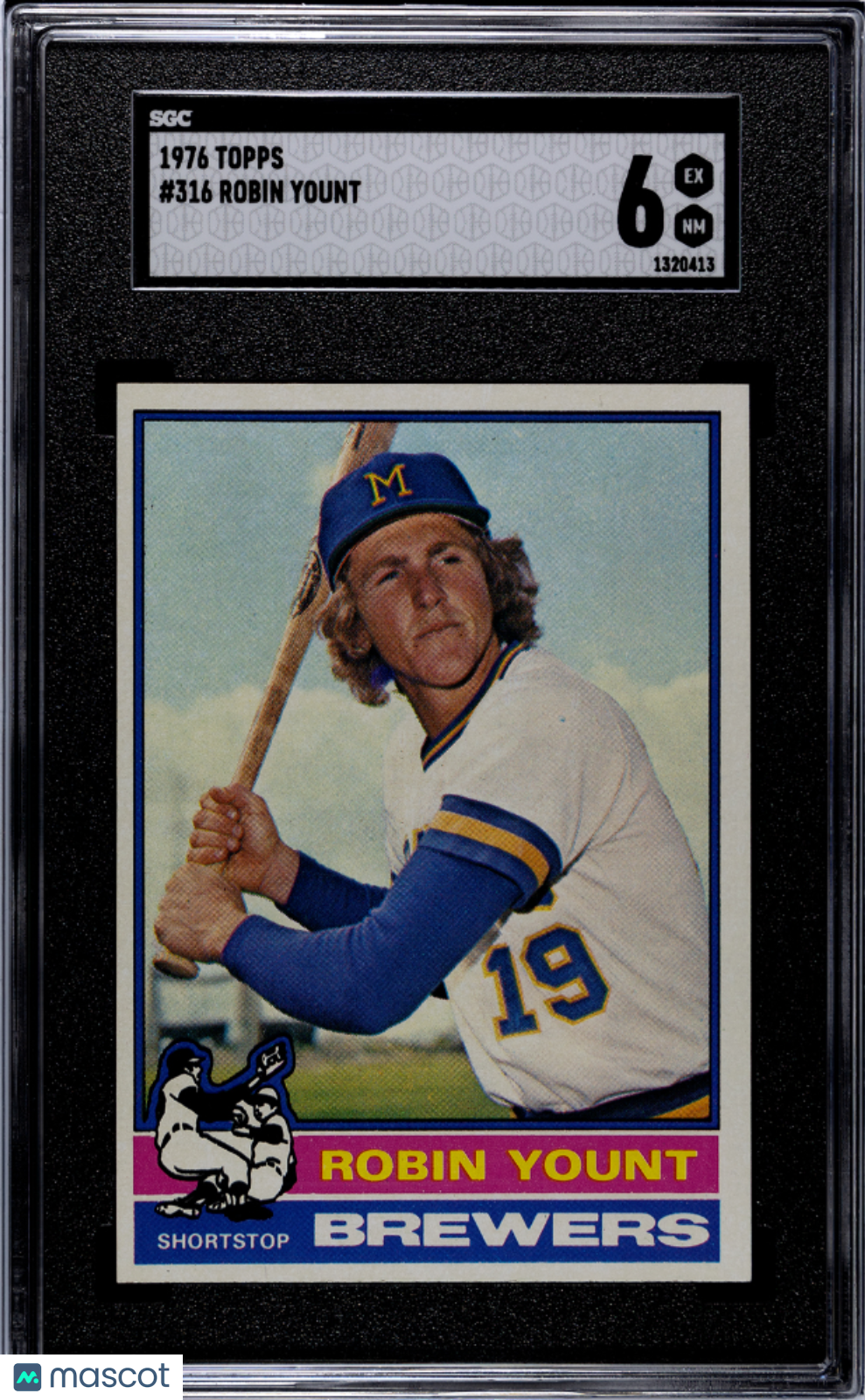 1976 Topps Robin Yount #316 SGC 6