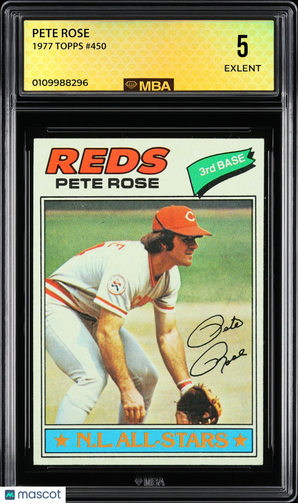 1977 Topps Pete Rose #450 MBA 5