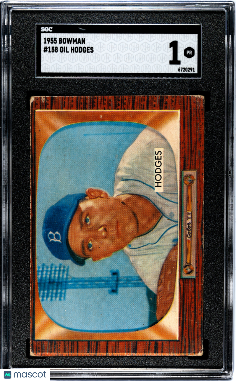 1955 Bowman Gil Hodges #158 SGC 1