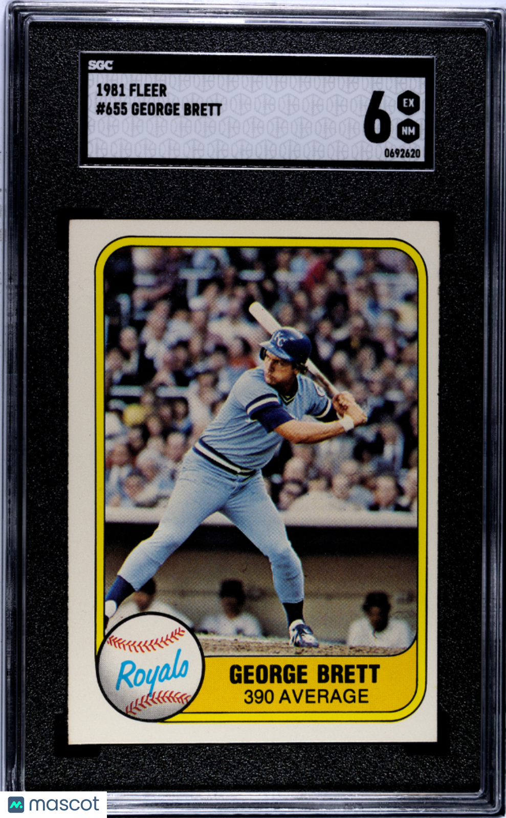 1981 Fleer George Brett #655 SGC 6