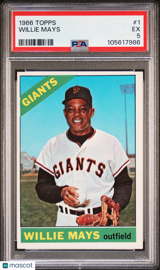 1966 Topps WILLIE MAYS #1 PSA 5