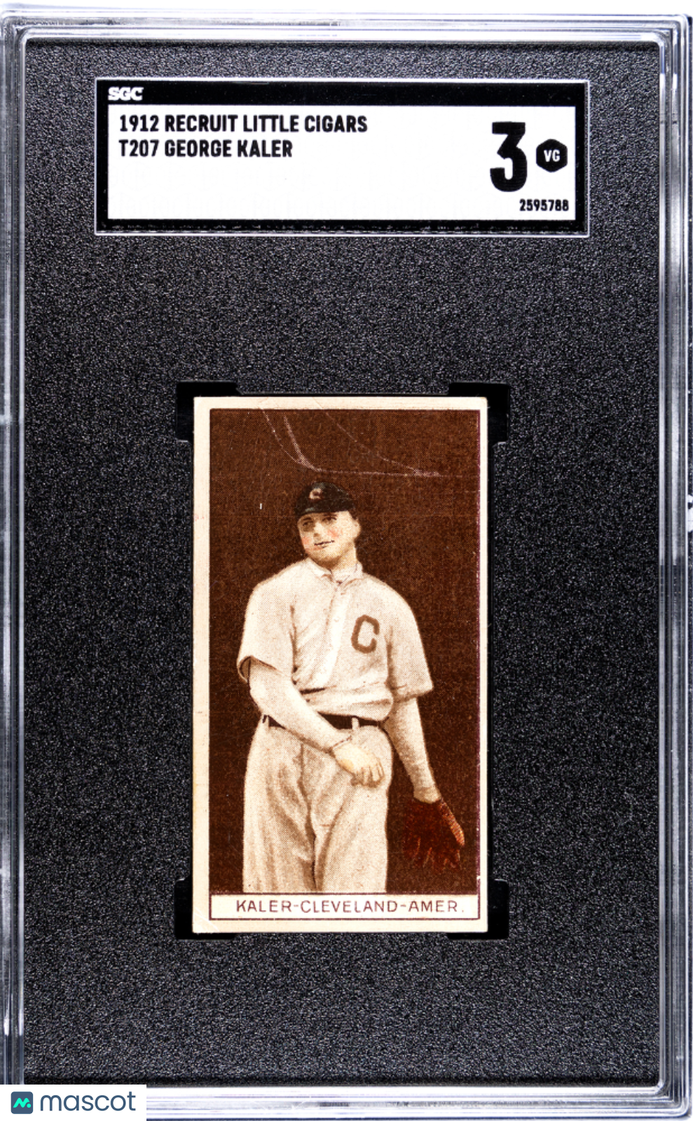 1912 Recruit Little Cigars (T207) GEORGE KALER SGC 3