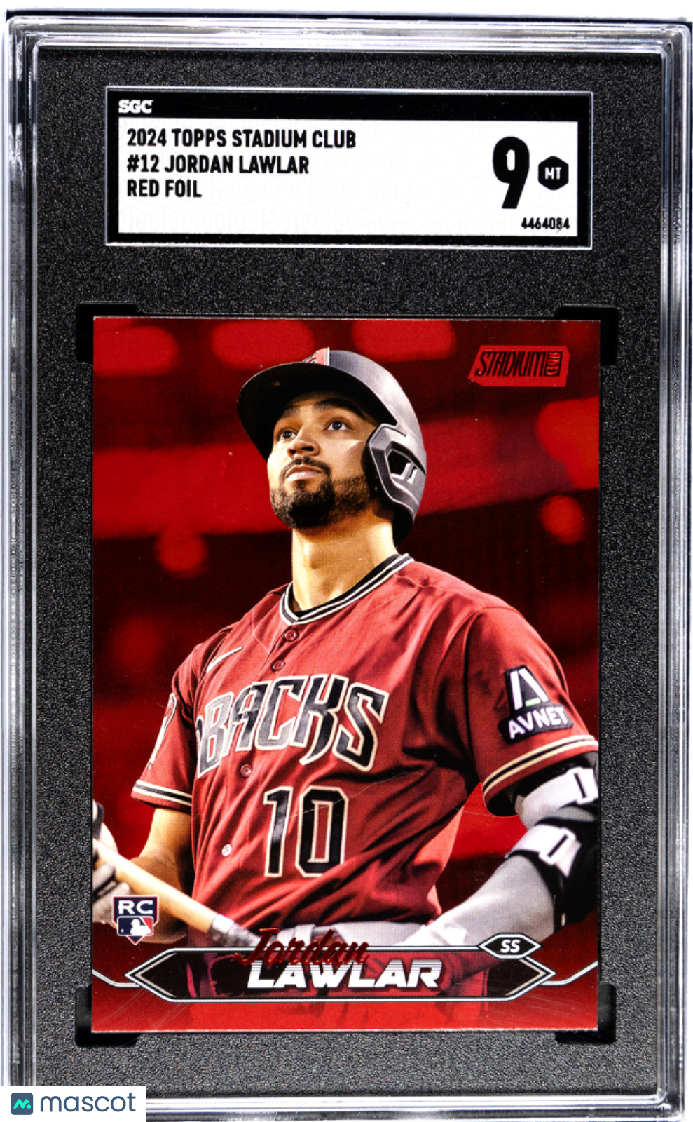 2024 Topps Stadium Club JORDAN LAWLAR #12 Red Foil SGC 9 Rookie Card RC