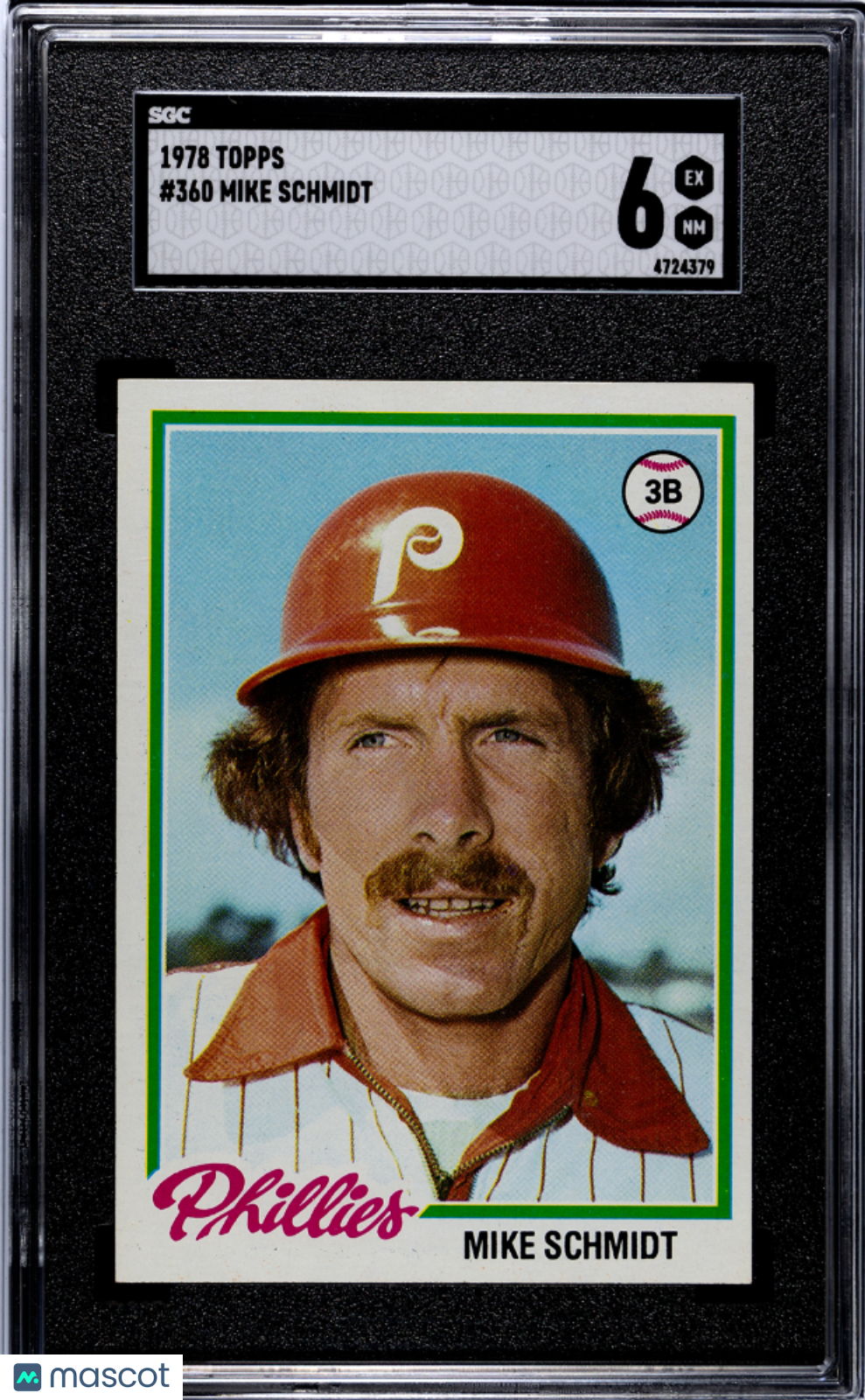 1978 Topps Mike Schmidt #360 SGC 6