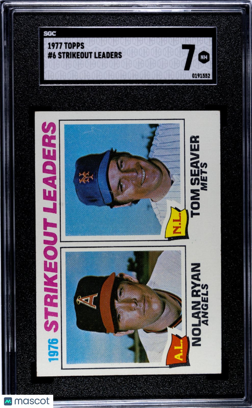 1977 Topps Strikeout Leaders #6 SGC 7