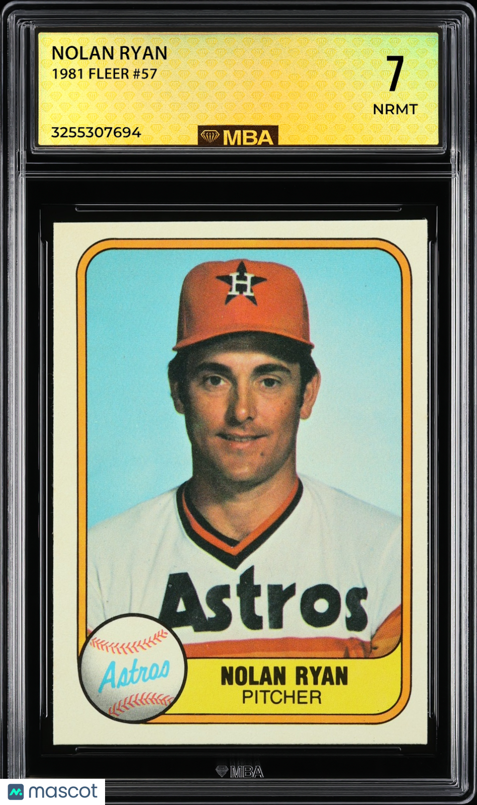 1981 Fleer Nolan Ryan #57 MBA 7