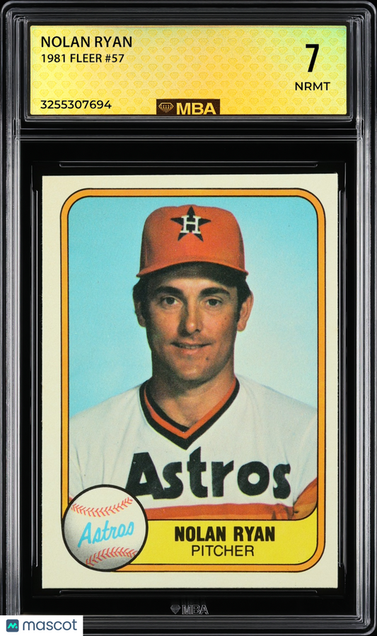 1981 Fleer Nolan Ryan #57 MBA 7