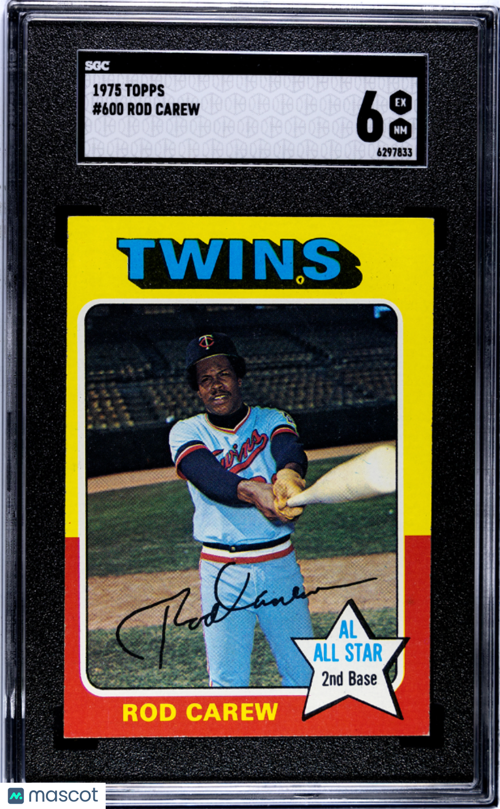 1975 Topps Rod Carew #600 SGC 6