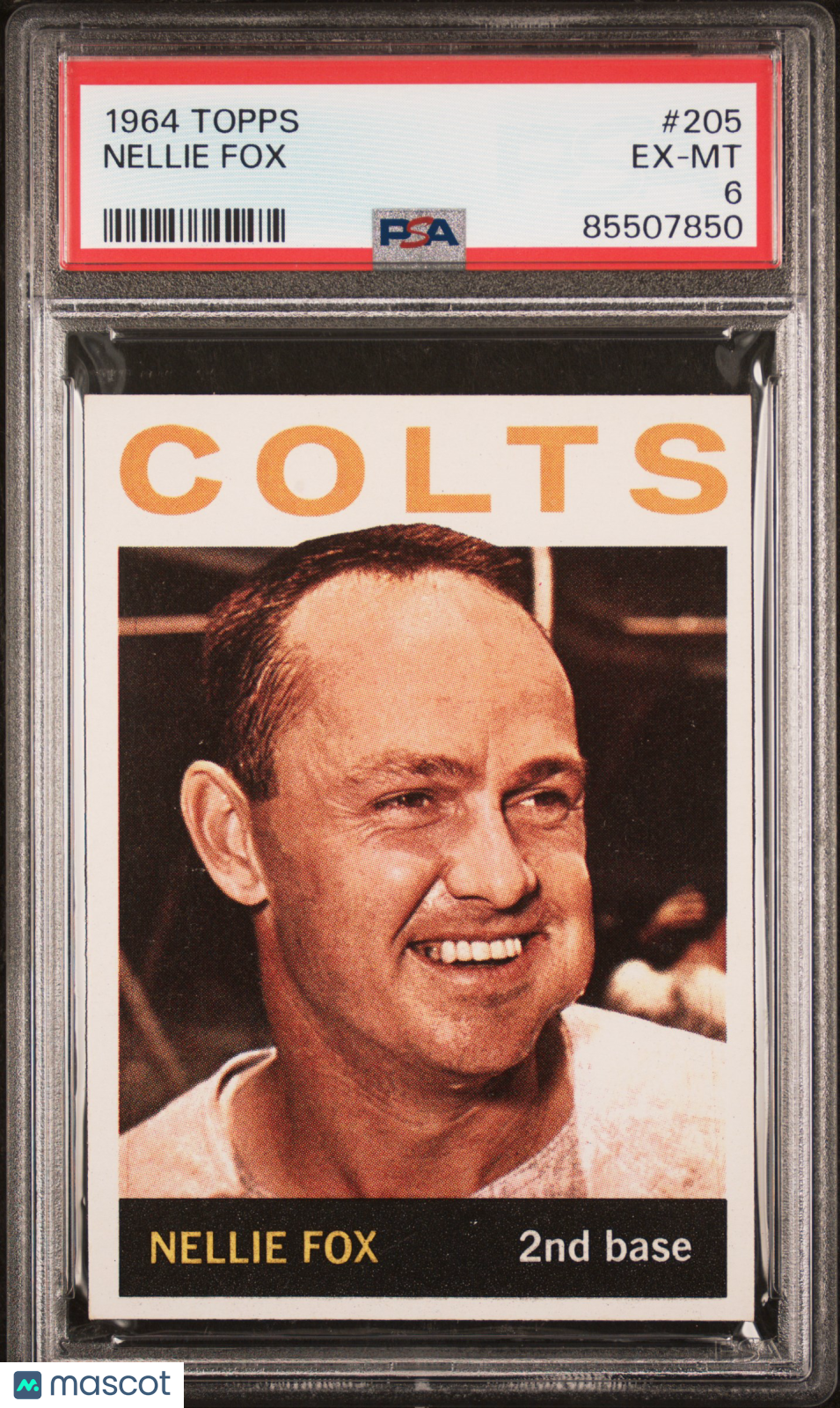 1964 Topps NELLIE FOX #205 PSA 6