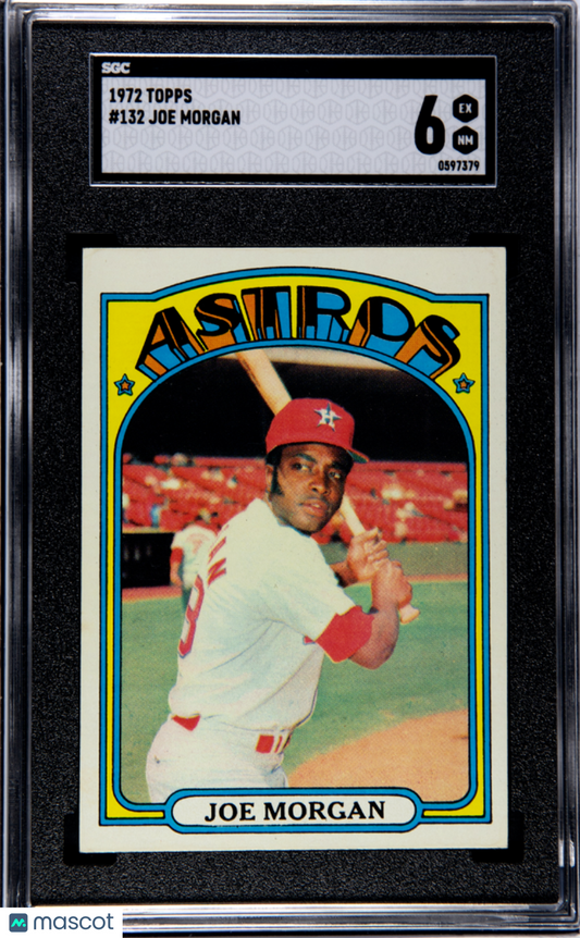 1972 Topps JOE MORGAN #132 SGC 6