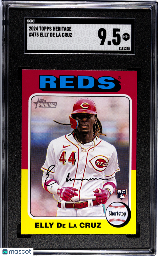 2024 Topps Heritage ELLY DE LA CRUZ #473 SGC 9.5 Rookie Card RC