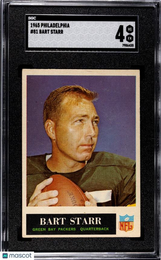 1965 Philadelphia BART STARR #81 SGC 4