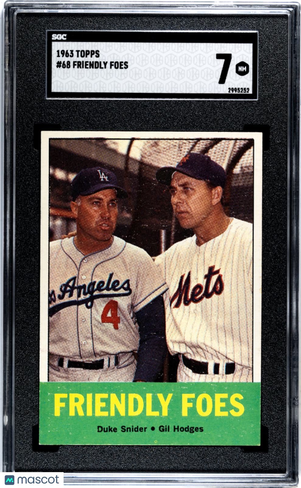 1963 Topps Friendly Foes #68 SGC 7
