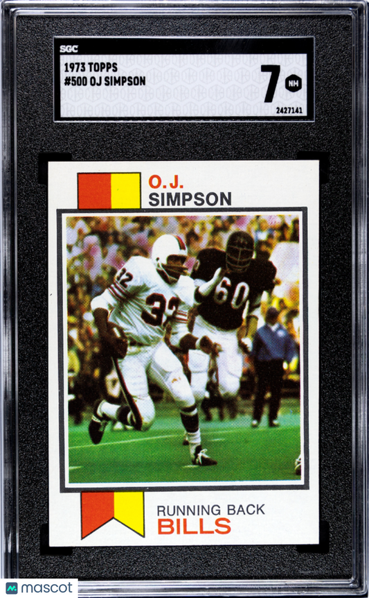 1973 Topps Oj Simpson #500 SGC 7