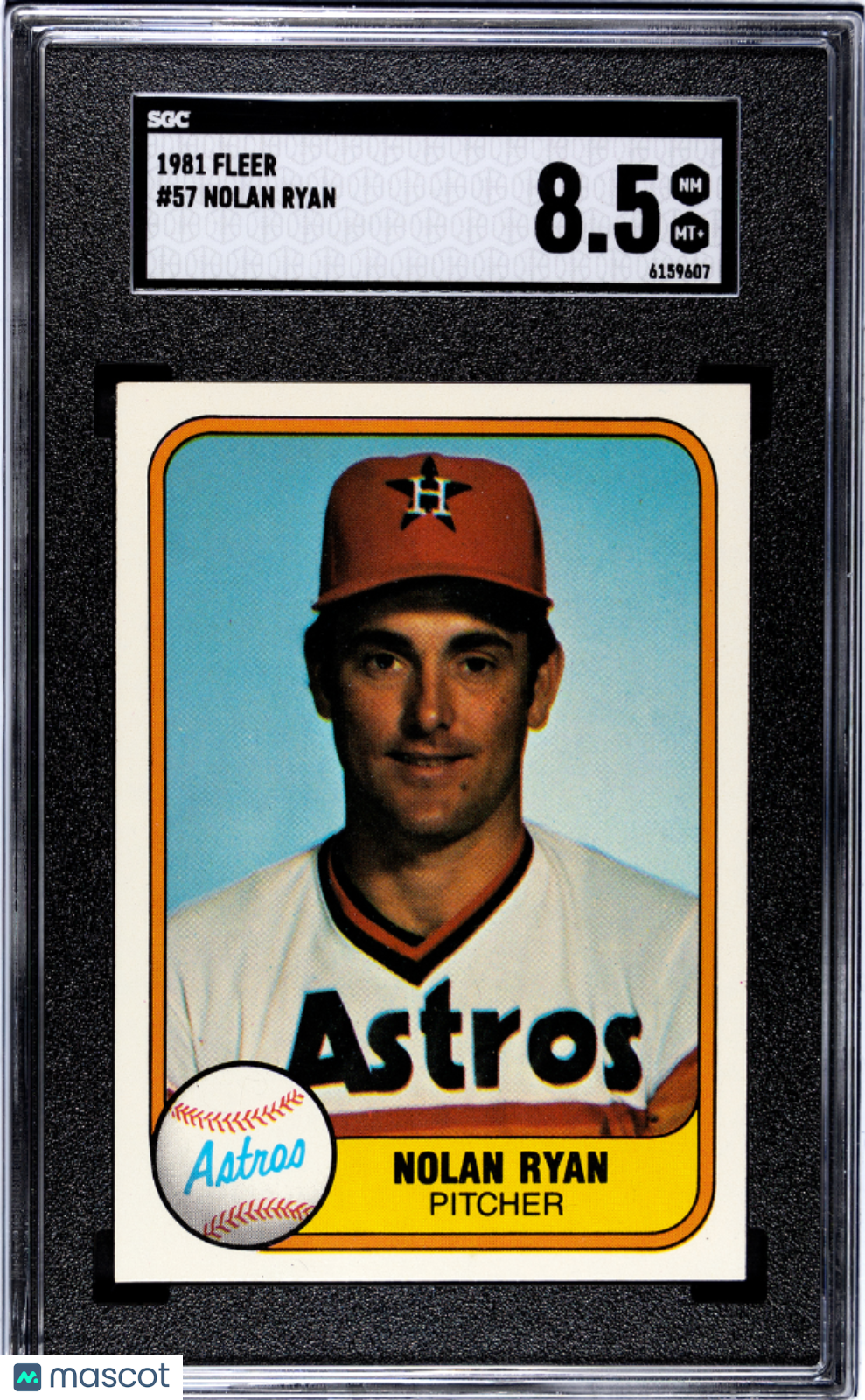 1981 Fleer Nolan Ryan #57 SGC 8.5