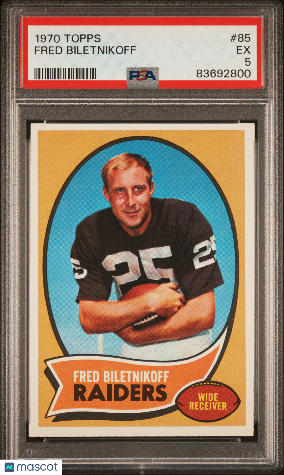 1970 Topps FRED BILETNIKOFF #85 PSA 5