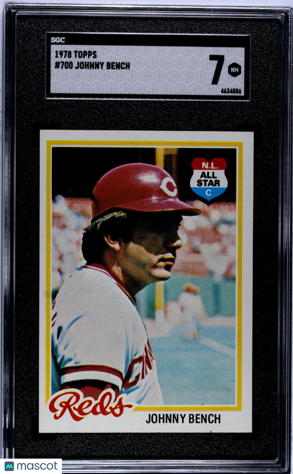1978 Topps Johnny Bench #700 SGC 7
