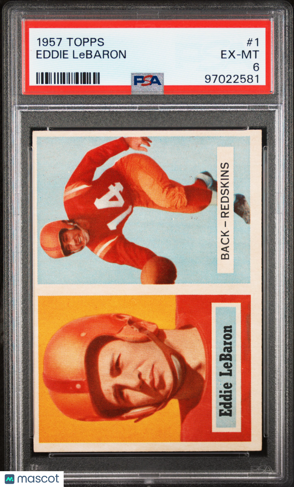 1957 Topps EDDIE LEBARON #1 PSA 6